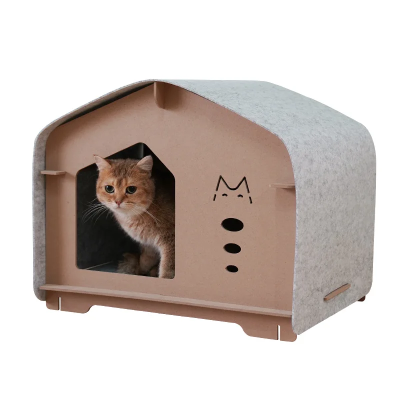 dog kennels pet house wood pet bed detachable and washable pet cages carriers & houses