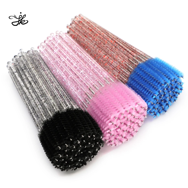 Набор для макияжа с блестками, палочки для туши, миниатюрные ресницы, кисть для ресниц с кристаллами и стразами на заказ