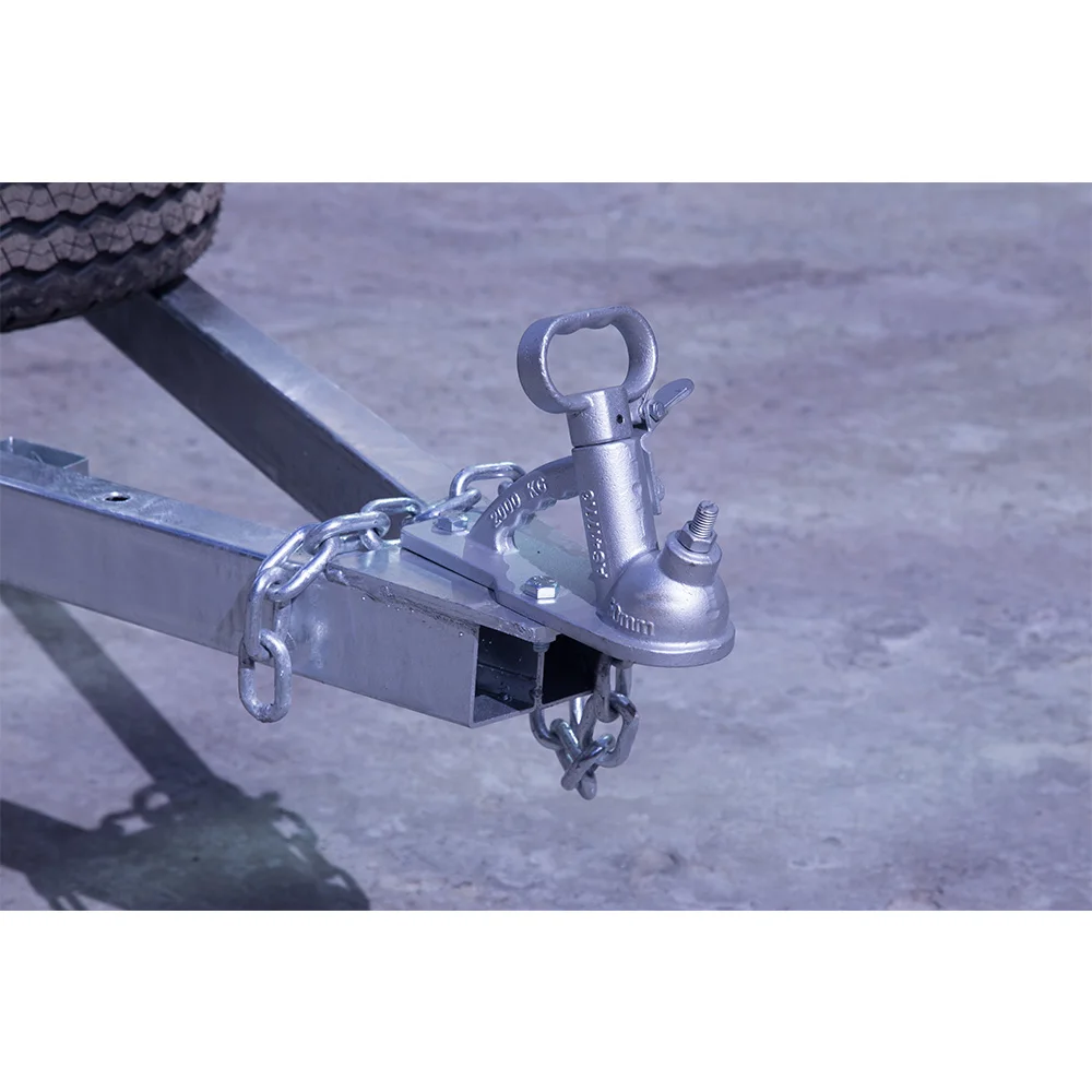 1500kg rate Single Axle Box Trailer with Disc Brake Galvanized Cage for  6x4ft Size