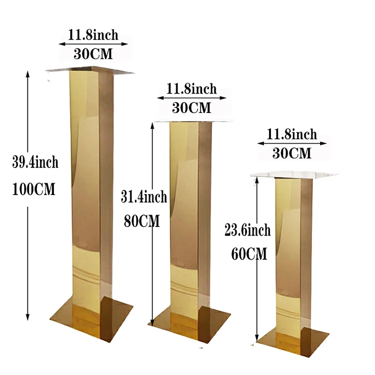 Wedding Gold Metal Centerpiece Flower Stand For Room Birthday Party Home Wedding Decor