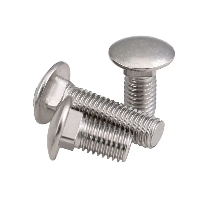 M3.5 M5 M8 Round Head Square Din603 Stainless Steel 304 316 Bolted Cable Lug Carriage Shear Latch Bolt