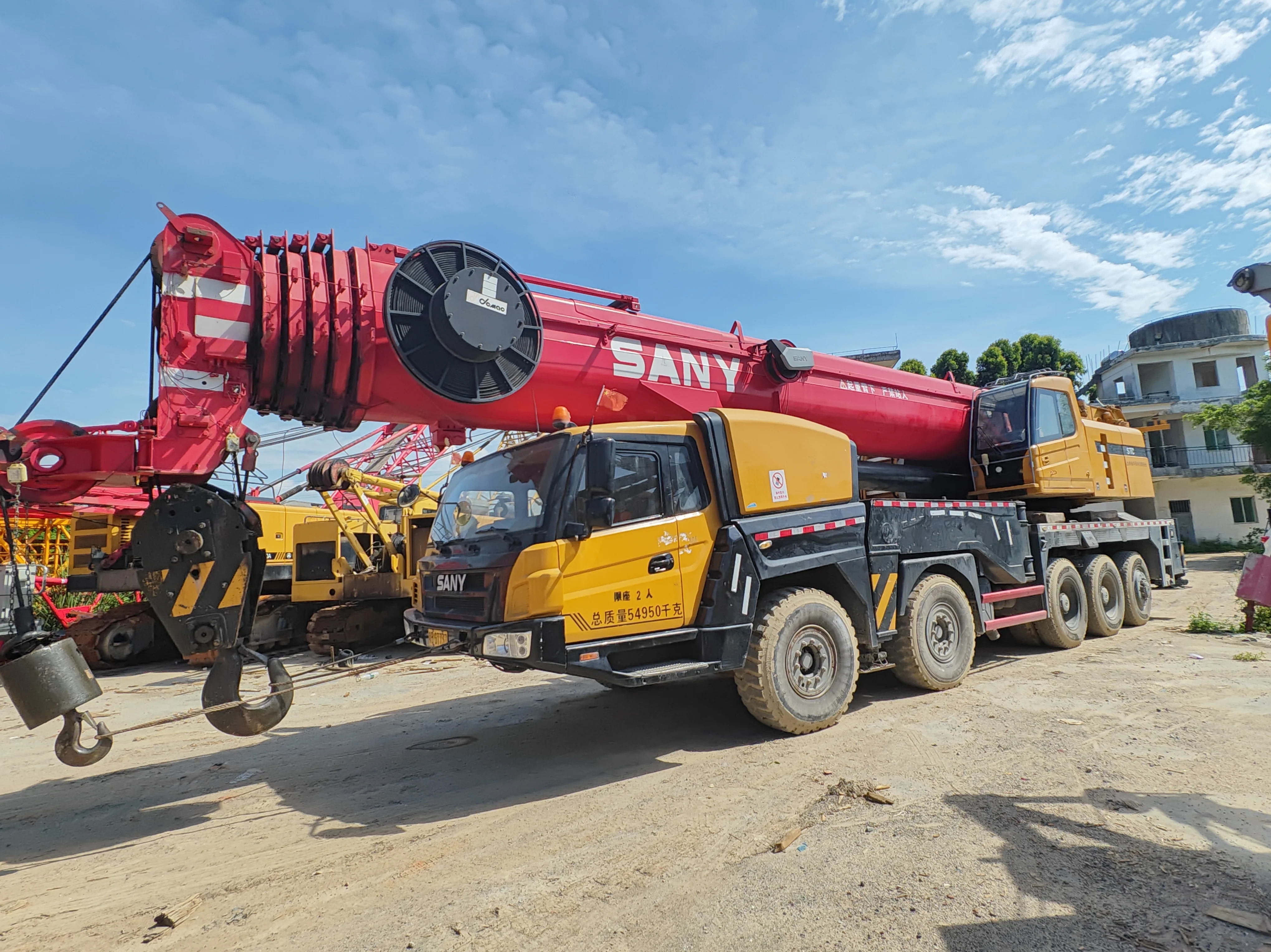 STC1600 160ton hot selling  china famous brand SANY good quality second hand truck crane