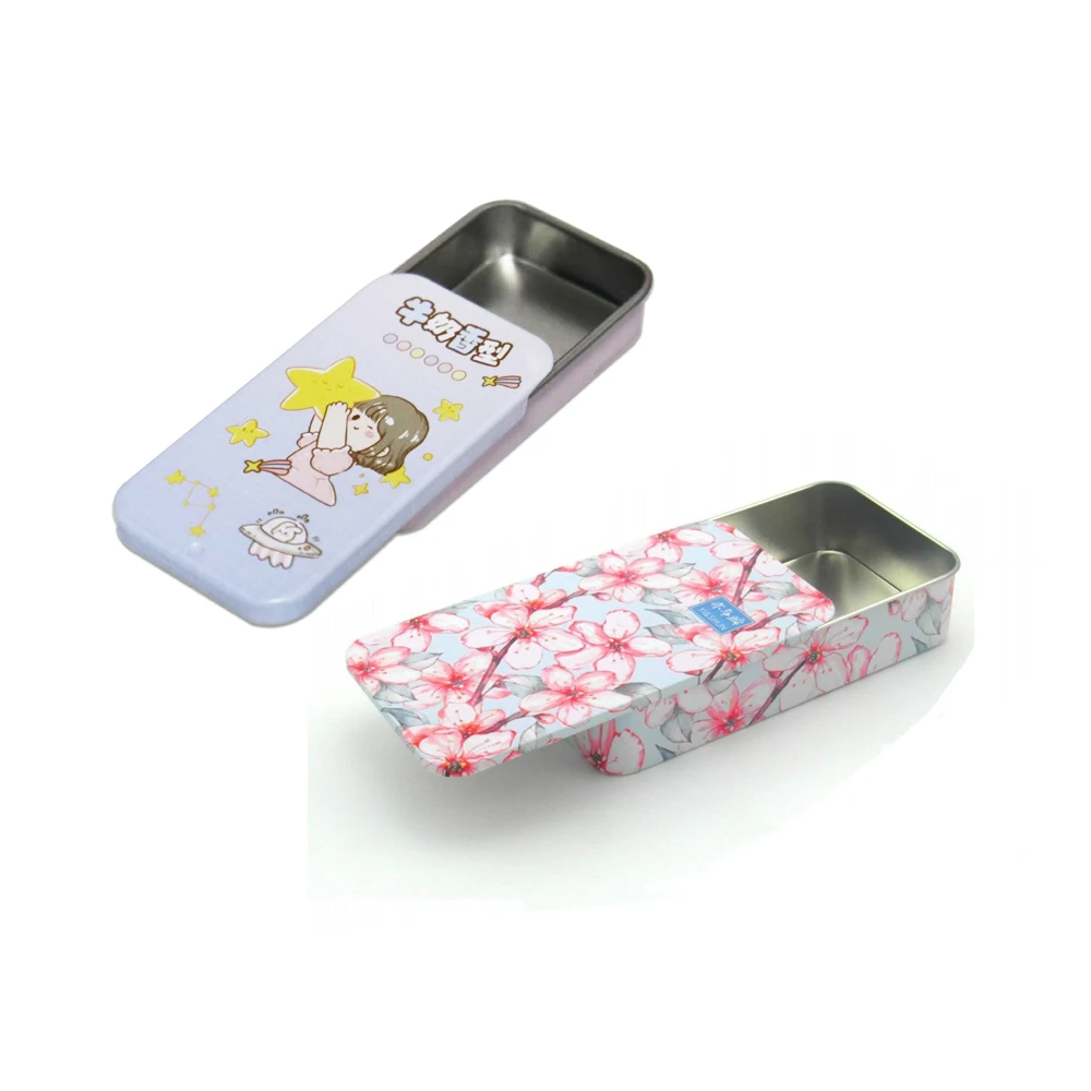 Finger Sleeve Mobile Game Storage Box Slide Balm Solid Mobile Game Powder Empty Iron Box Push-pull Tin Box Finger Sleeve Storage