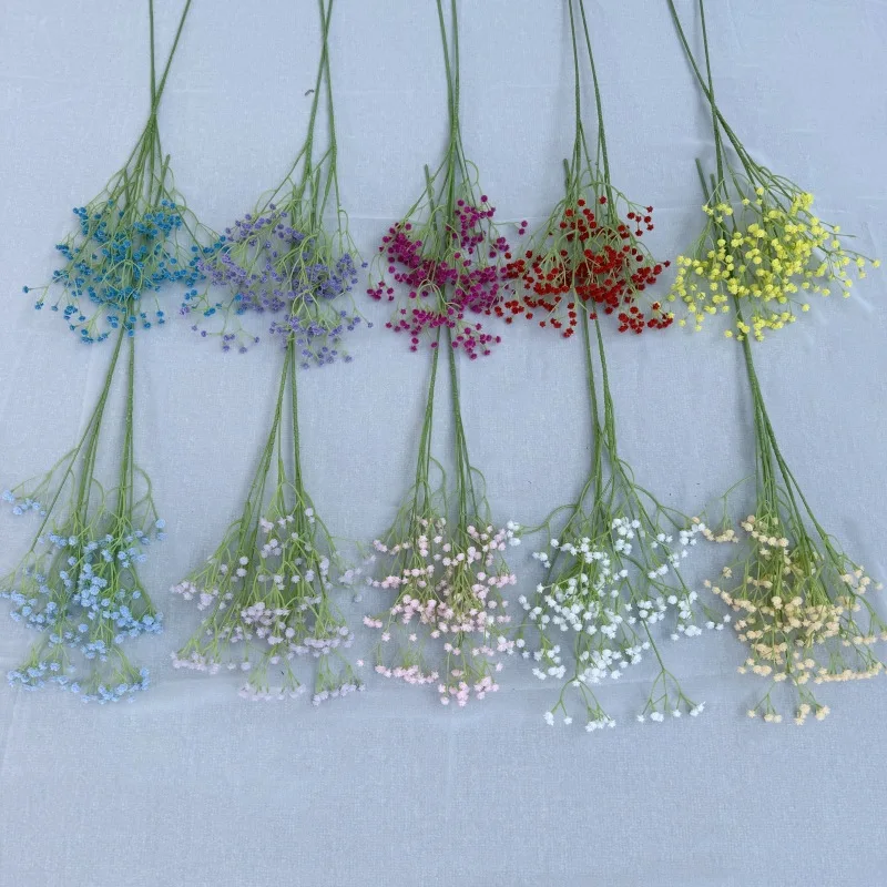 108-Head Simulated Gypsophila for Wedding Hall Scene Popular Artificial Flowers Foreign Trade  Flower Manufacturer Wholesale