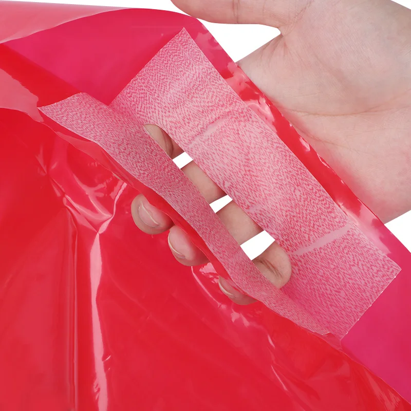 Custom printed small die cut plastic shopping bags