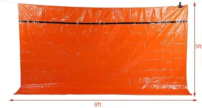 Emergency Tent with Rope Ultralight Rescue Tent Emergency Tube Tent, Use as Survival Tent, Emergency Shelter