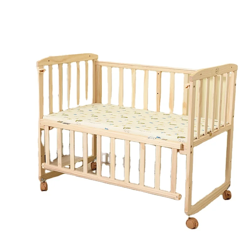 
Multifunction Factory Direct Sale Pine Wooden Baby Cradle Crib Bed For Reborn Baby 
