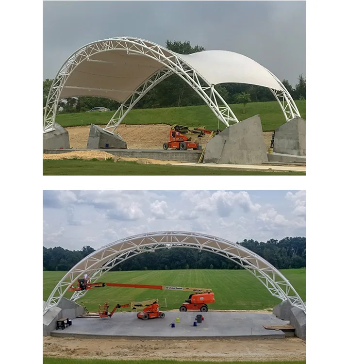 2024 modern Outdoor shelter architecture membrane structure landscape membrane