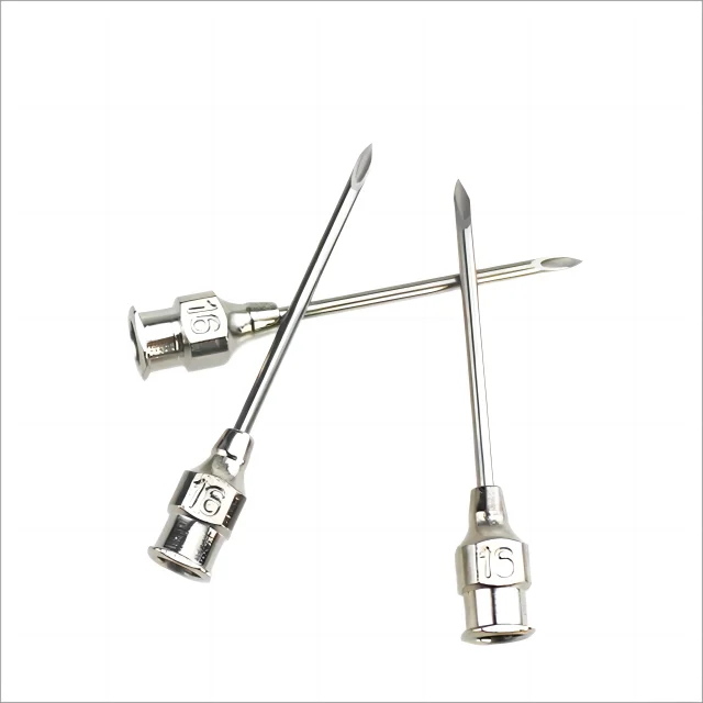 high quality stainless steel metal Animal Injection Needle Veterinary G Vaccination Needles