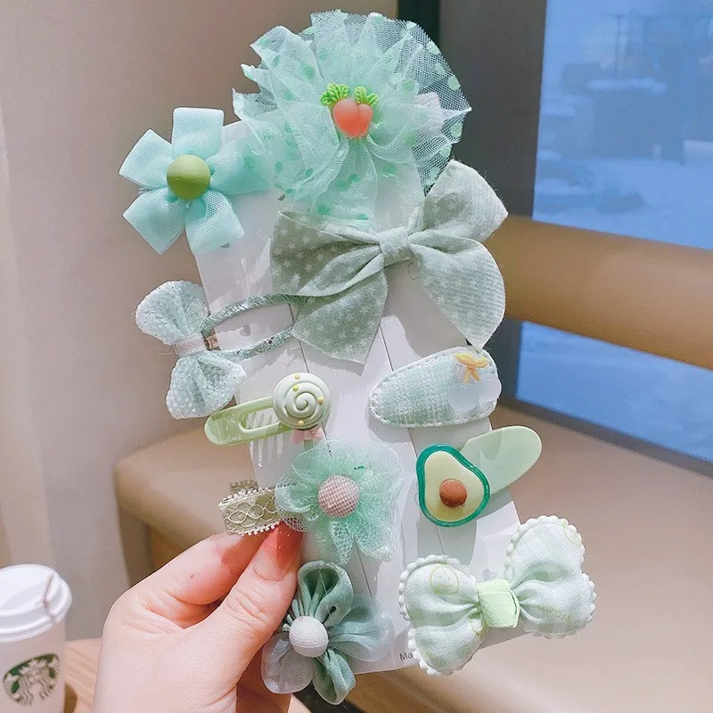 New Design Flower/butterfly knot  gauze Hair Pin/hair ring Kids Princess Handmade Hair Accessories