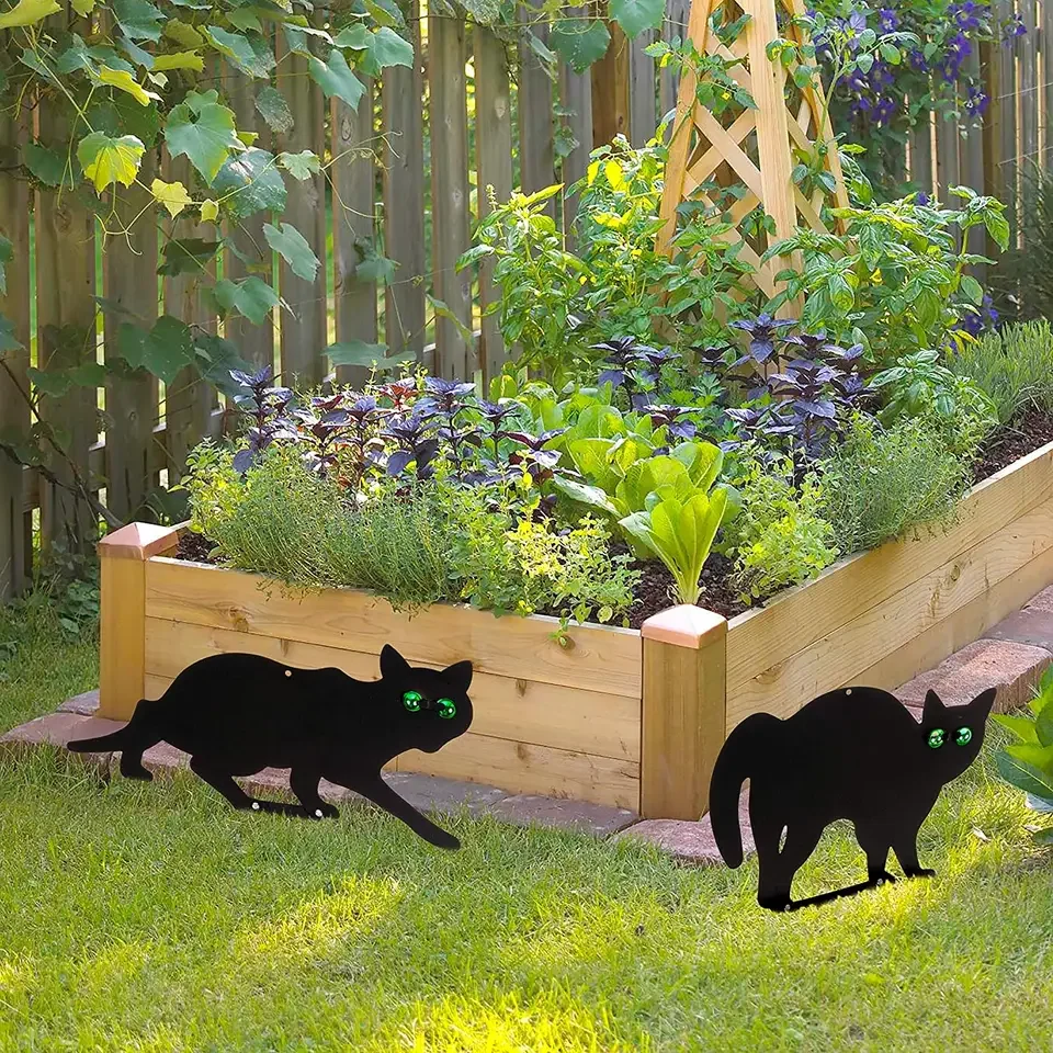 Outdoor Garden Decoration Supplies Pest Control Repellent Deterrent Ornament Anti-Bird Device Scare Cat Stake
