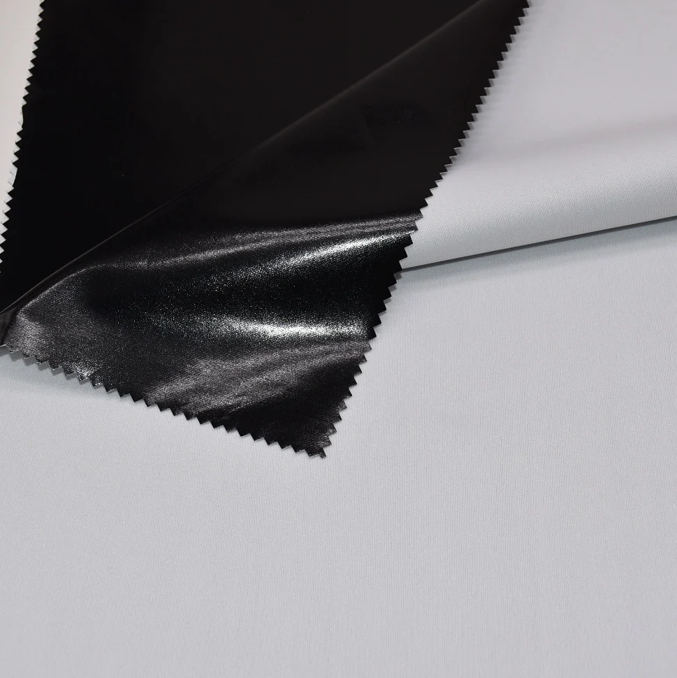 Polyester knitted fabric high elastic PU imitation leather release paper transfer coating fabric