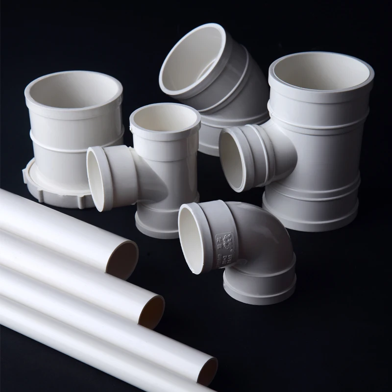 pvc drainage pipe fittings 50mm 110mm 200mm