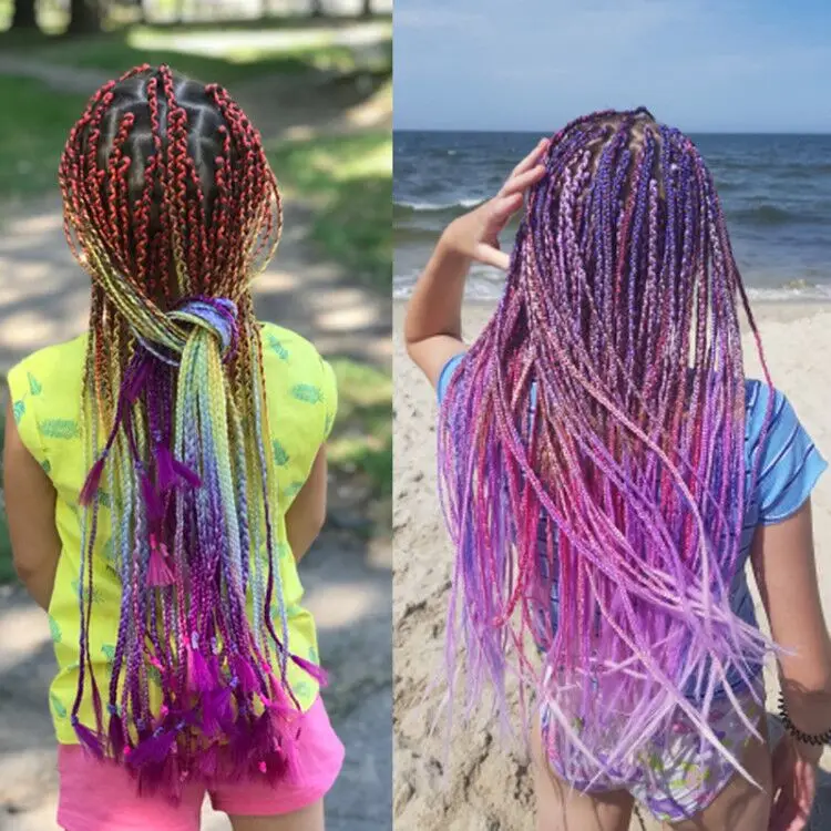 wholesale synthetic glitter braiding hair mixed with tinsel, OEM & ODM jumbo braid hair with tinsel