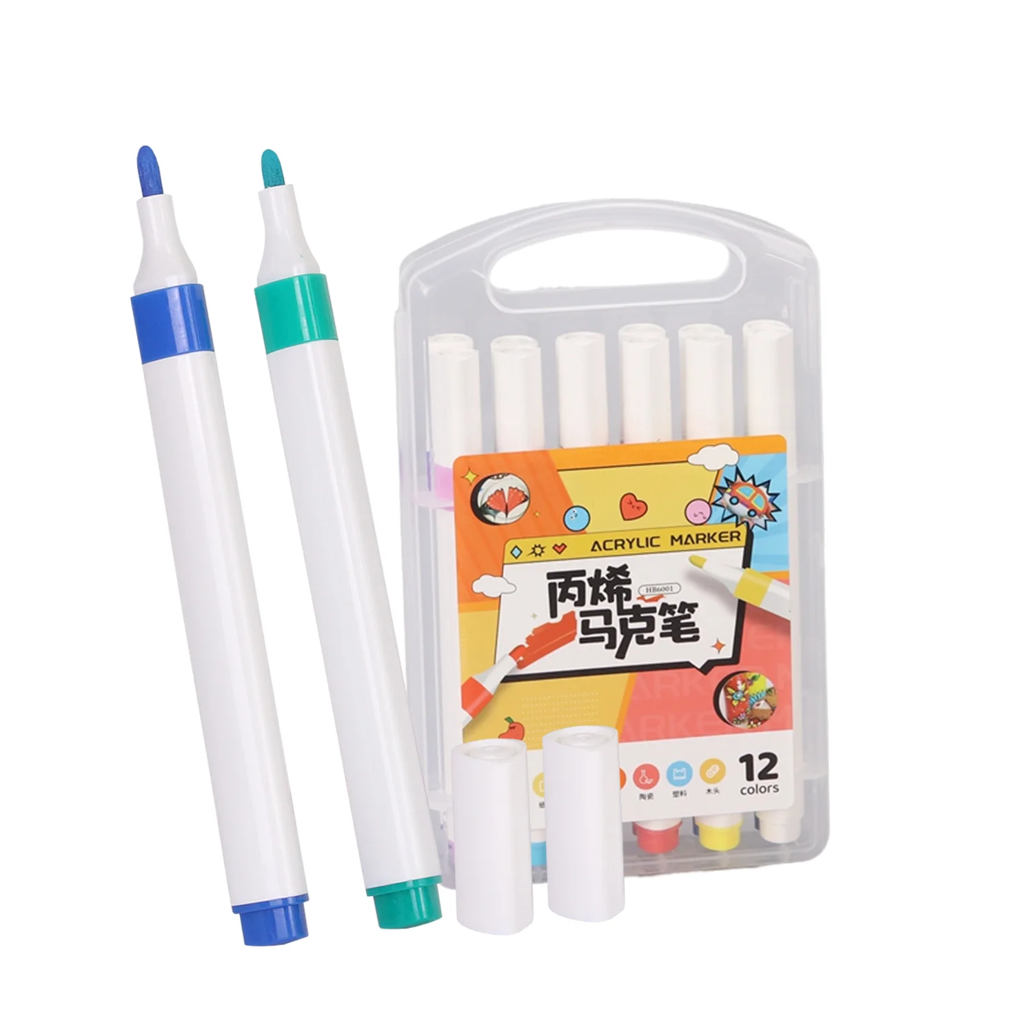 New Arrival Single Head Art Marker Multi Color Water Color Pen For Painting Drawing