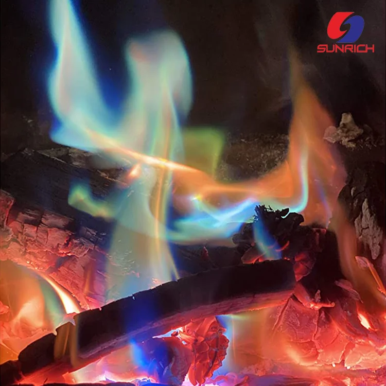 Magical Sunrich Flames Create Colorful Vibrant Mystical Fire for Fire Pit Camfire Bonfire Fireplace