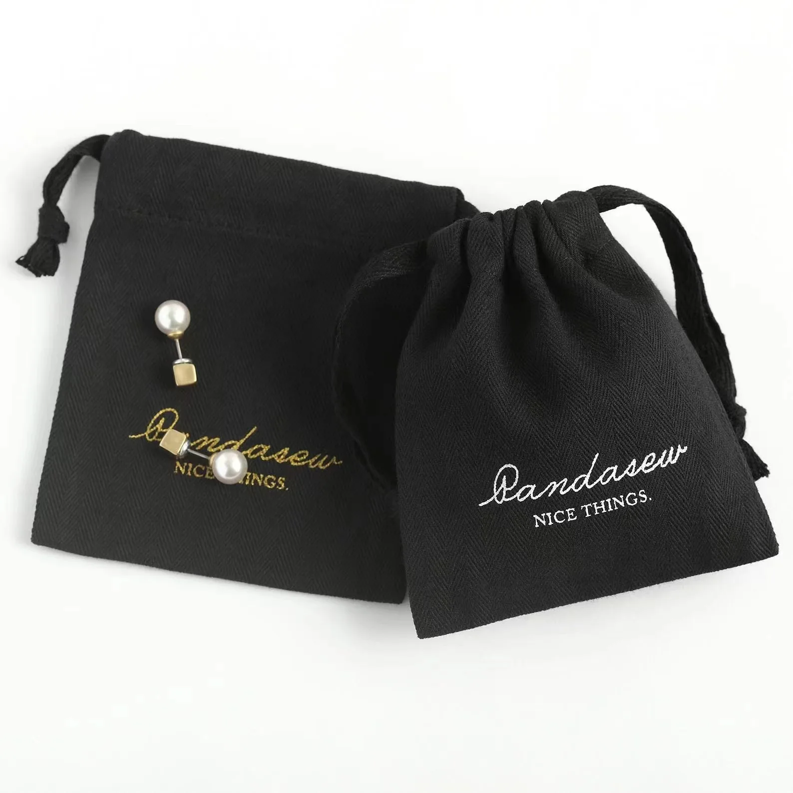 Gr stock wholesale small jewelry packing pouch Velvet Pouch Jewelry  with button and gift bag Jewelry Bag for  big necklace