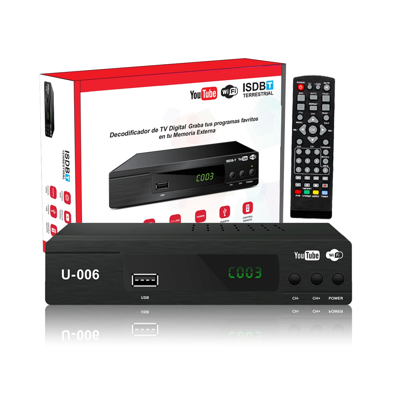 Wholesales Digital Decodificador isdbt Digital Terrestrial Receiver Brazil Peru Philippines top box  isdb-t tv tuner