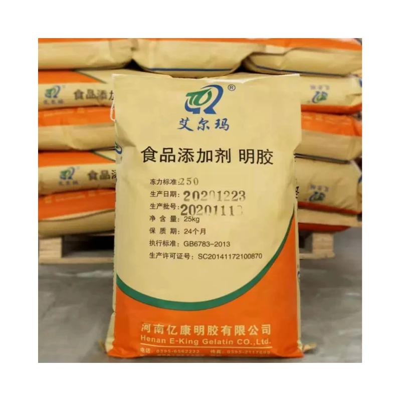 Factory Supply  Gelatin Halal Beef Edible Grade Wholesale Factory Bovine Powder Use For Food Additive Gelatin