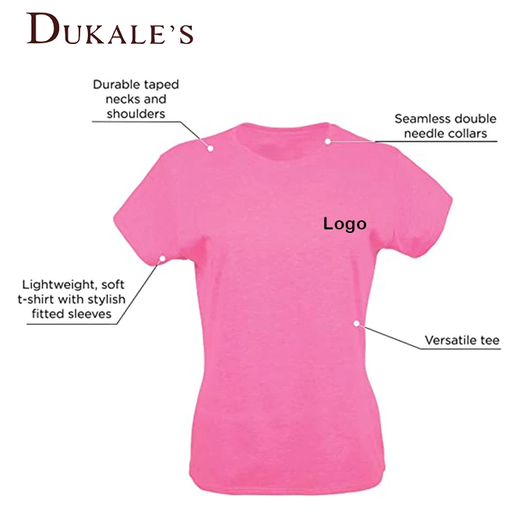 Organic Lady Slim Fit tshirt Women Back Stamp White Blank Short Sleeve Spandex 180gsm 100% Cotton Spandex O-Neck Women Tee Shirt