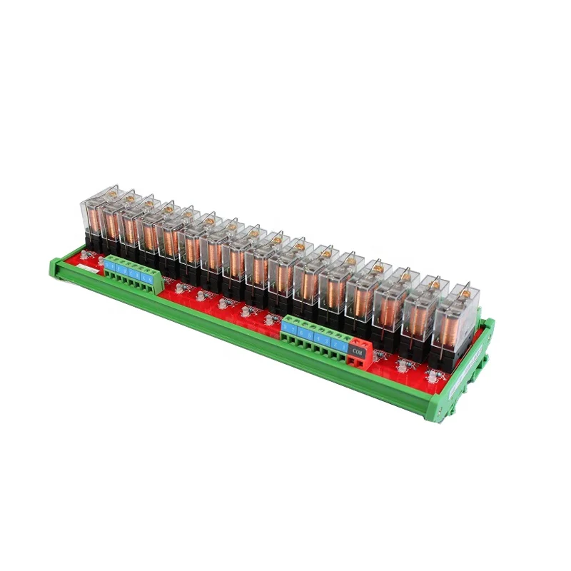 GINRI 16-канальный релейный модуль реле 5V 12V 24V PLC печатная плата