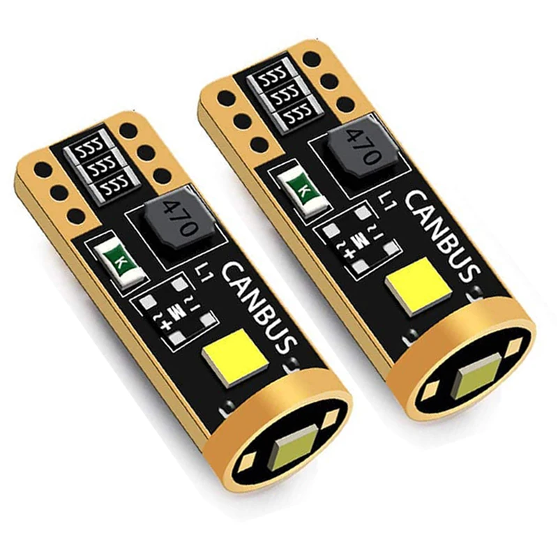 Error Free 194 501 3Led 3030 Smd Dome Instrument Interior Lights Canbus W5W Led Car Accessories  T10 Led