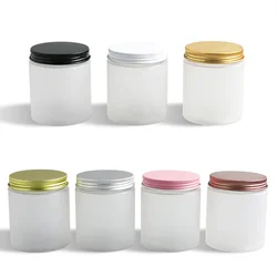 Cosmetic Turmeric Cream makeup cleansing balm container 250ml 300ml 8oz Body Lip Scrub Frosted Clear PET plastic Jar