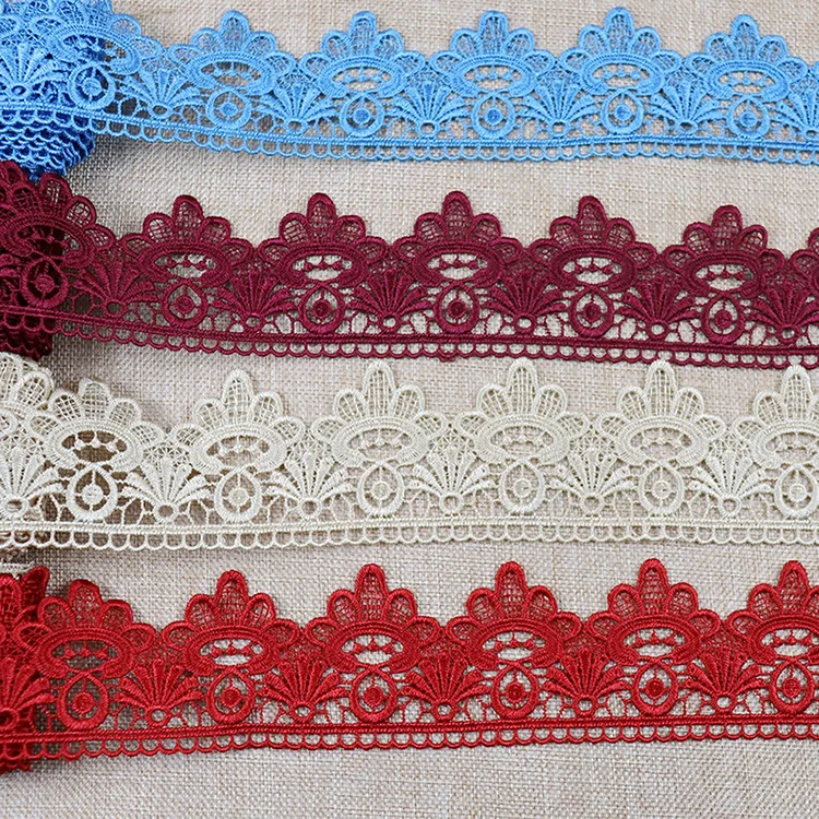 Embroidery lace 7cm wide lace curtain decoration water-soluble lace clothing dress accessories