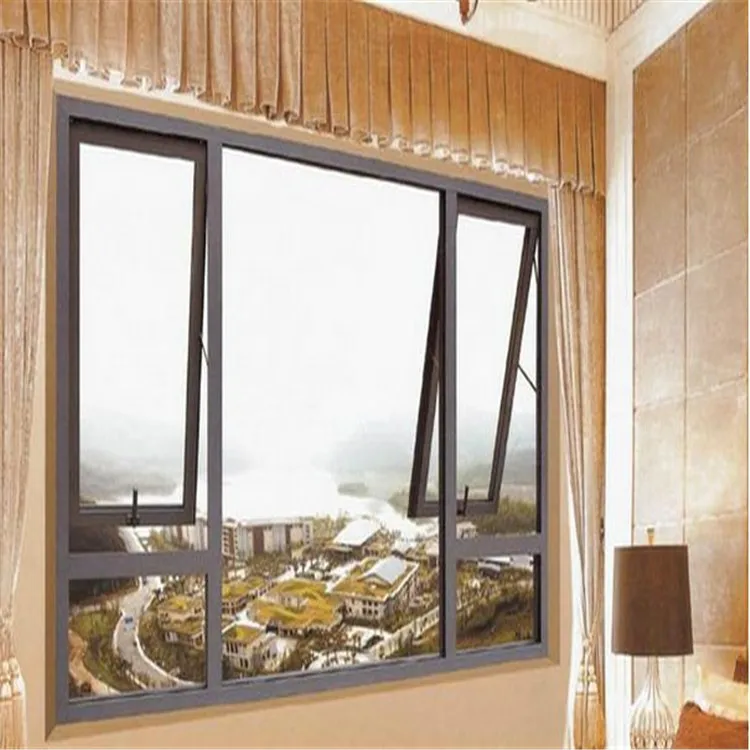 High Quality Home American Style Arched Shape Doors Double Glass Casement Window With Mosquito Net