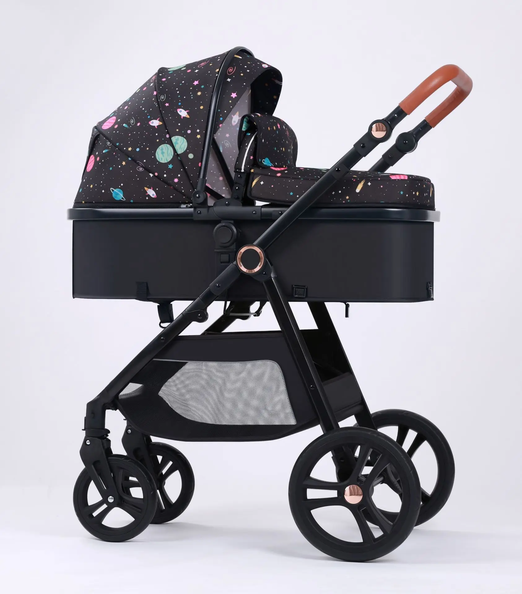 Portable Baby Carriage 2 In 1 Folding Baby Prams Aluminum Frame Foldable Baby Carriage For Travel