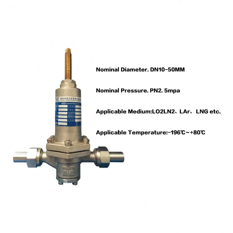 Stainless steel  oxygen nitrogen pressure regulator gate valve