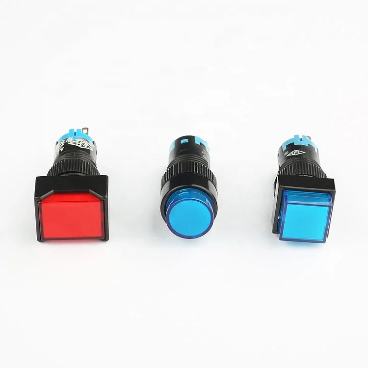3a 250v 3 pin 5 pin 6 pin 16mm momentary push button switch 1no 1nc