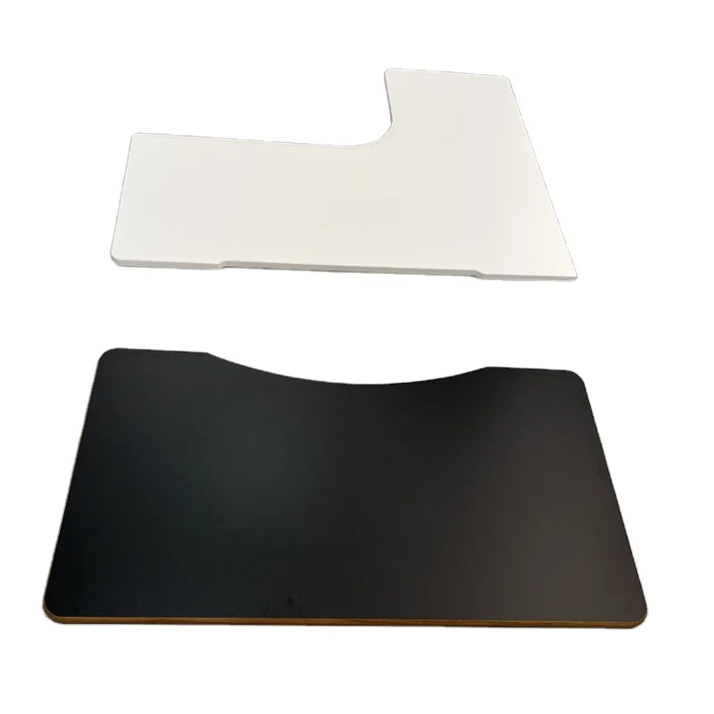 Гладкая поверхность из МДФ, устойчивая к царапинам, легко очищаемая, Экологически чистая, прямоугольная, черная, твердая, темная поверхность