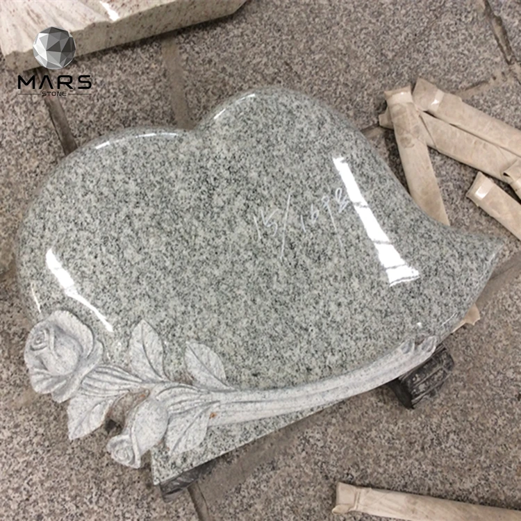 Europe Style Viscount White Granite Memorial Tombstone