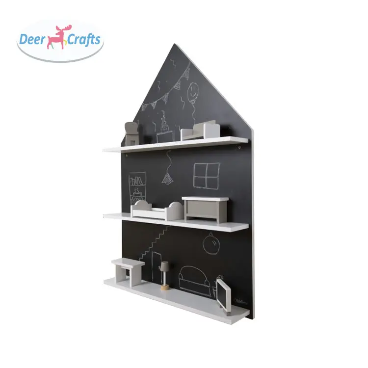 2021 New Furniture wooden toys Petend Play Game Kids Big Wooden Doll House For Children DB12219