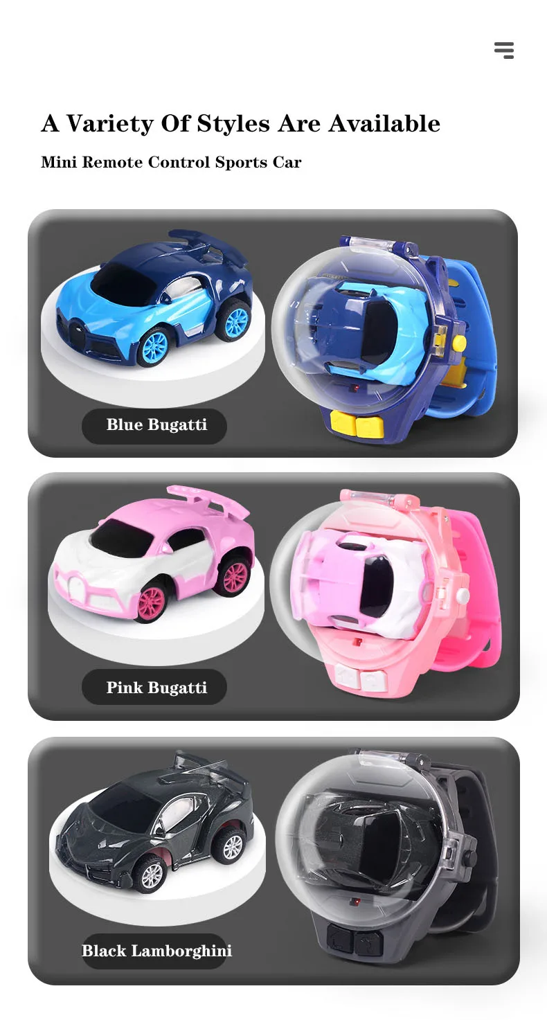 Yubon New Mini watch Remote Control Car toy 24G  RC car Watch Toy Pocket Racer Gift  children educational remote control car toy