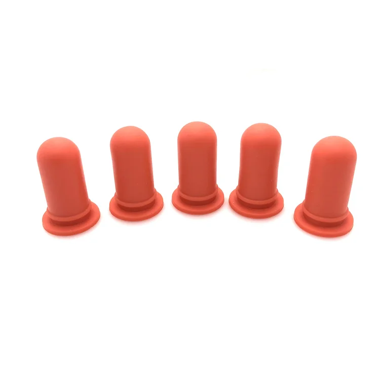 #128 Factory  Custom  Shaped Medical  Silicone Rubber Parts Rubber Caps  For Medical Instruments