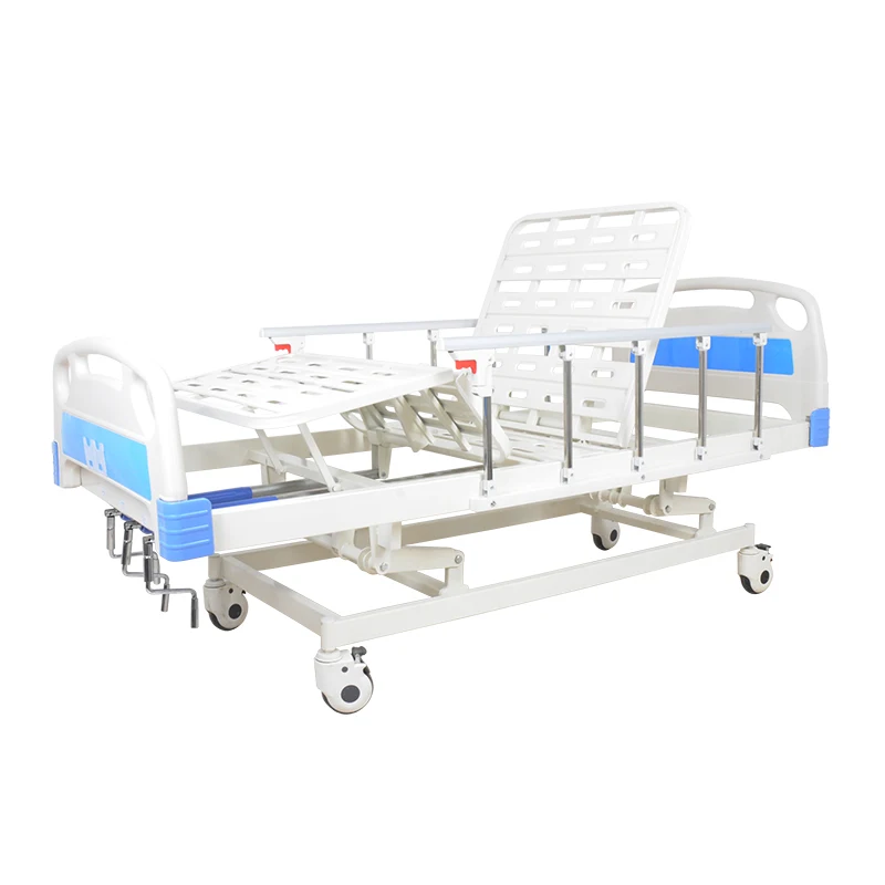 Three Functions Cranks Shaft Mechanical Hospital Bed Three Movements Elderly Care Nursing Bed