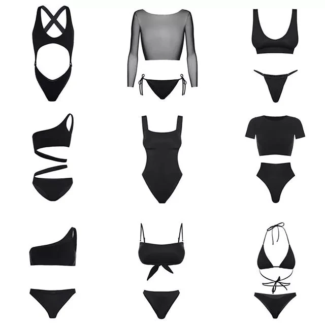 3D Custom Logo String Bikini Two Piece Set Women Swimsuit Bodysuit Mini Micro Bikini Beachwear Fitness Swimwear Manufacturer