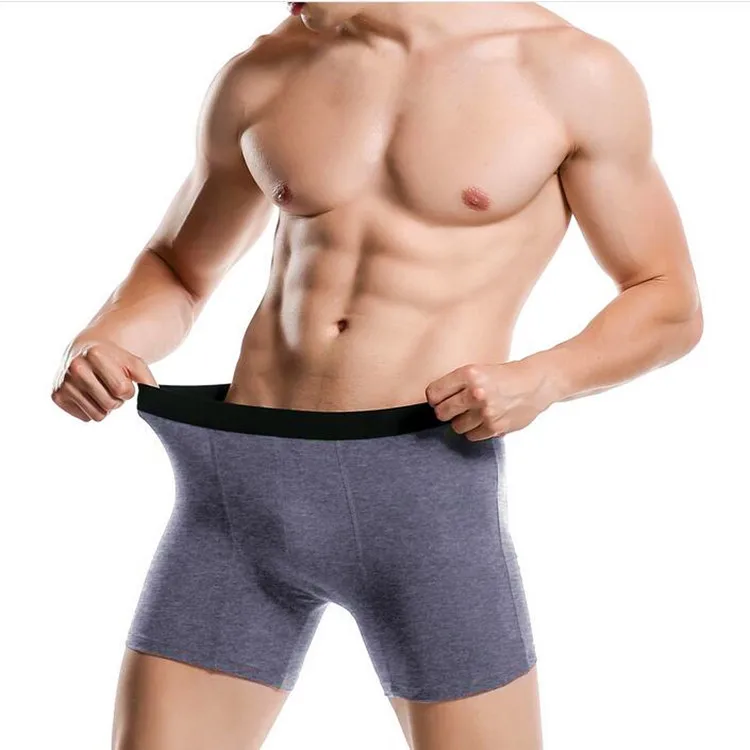elastic band boy cartoon teen boys man long brief boxer underwear waist band cotton men