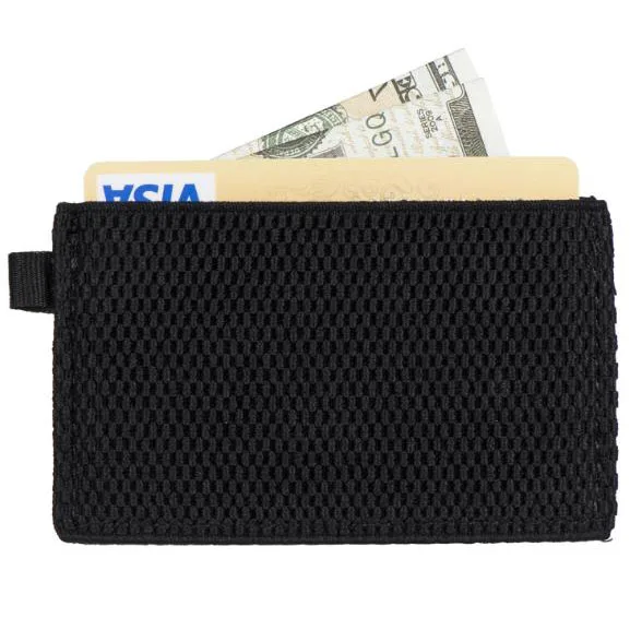 Minimalist Small Wallet Card Holder Minimal Slim Front Pocket Elastic Wallet for Men & Women