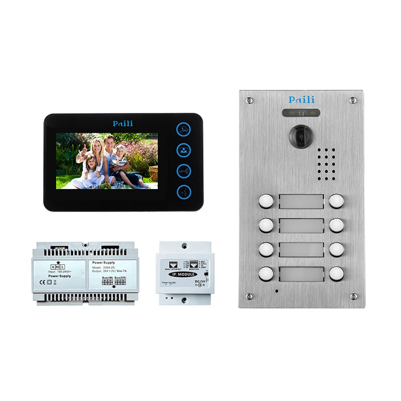
video door bell intercom for villa 2 wire video intercom system waterproof video doorphone 