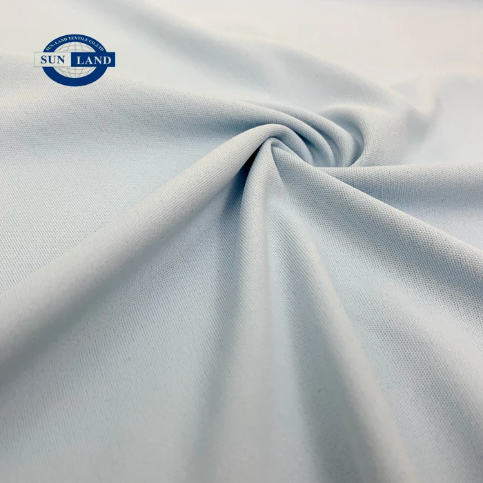 100% polyester full dull polyester and anti-uv interlock knit fabric for sportswear