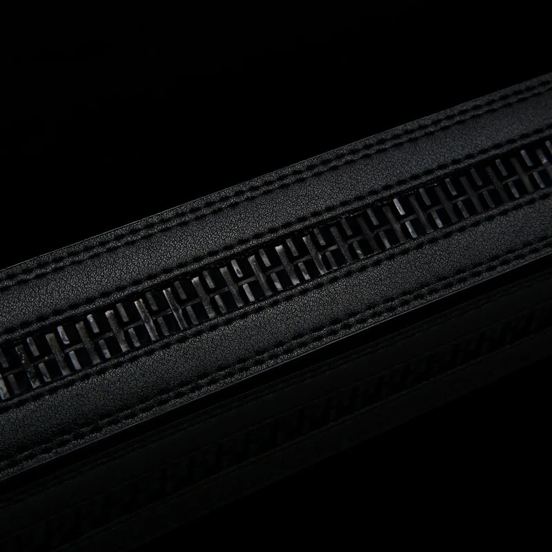Manufacturers wholesale do not lead belt men headless automatic buckle belt two layer 3.5 cowhide belt body 14 lines