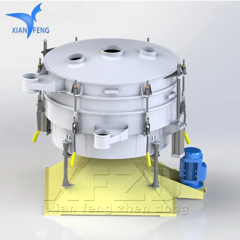 YBS1200 2 tons capacity rotary vibrating sieve screening machine for powder processing