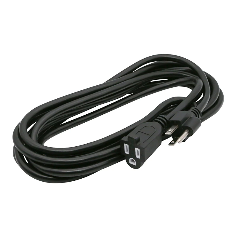 
3 Prong Heavy Duty Outdoor Extension Cord 14/3 SJTW 25FT Power Cord NEMA 5-15 Black 125V 15A 