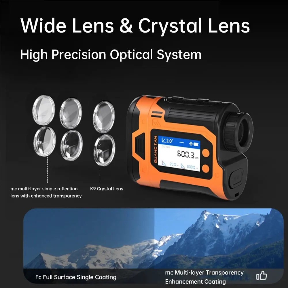 LCD Display C01 IP65 Waterproof 6X zoom mini Golf laser rangefinder High Accuracy Laser Distance laser distance meter