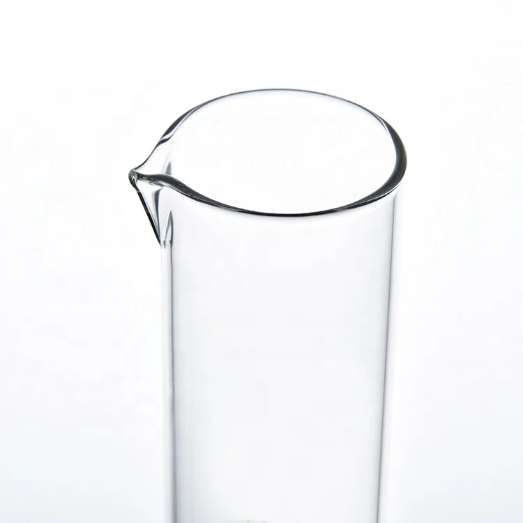 5ml to 2000ml Laboratory Hexagon Glass Base Borosilicate Glass Measuring Cylinder with Spout