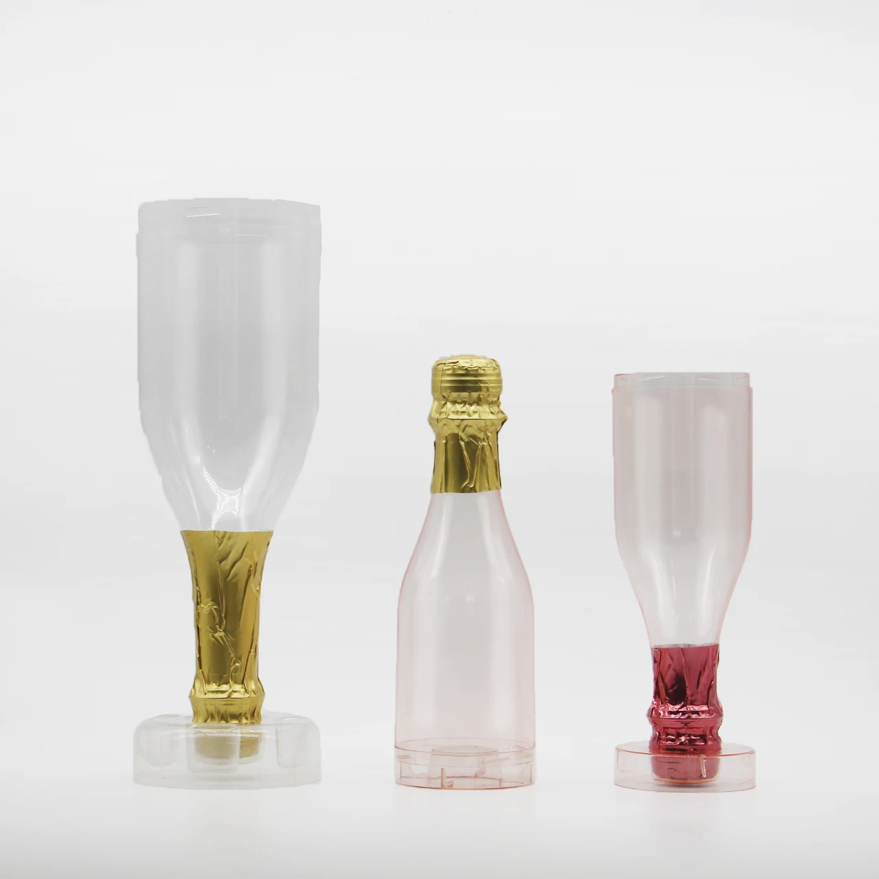 Jelly Bean packing bottle/750ml PS champagne bottle for candy packaging