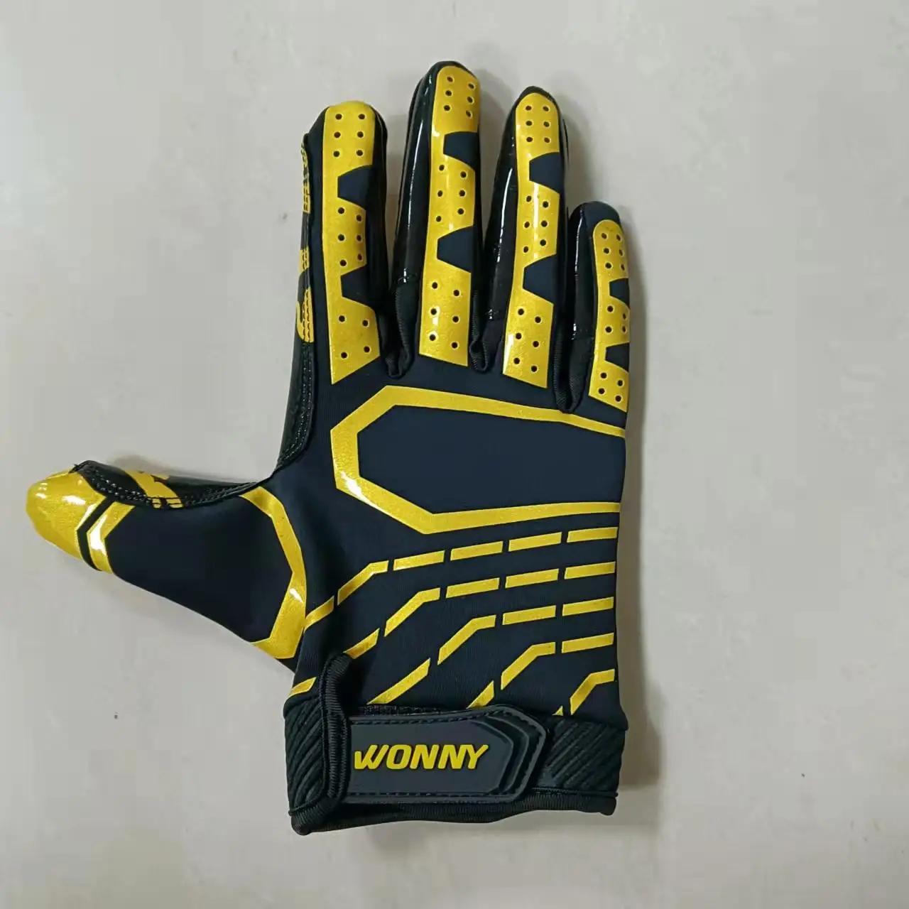 Customized Printed Professional Custom American football gloves Design your own American football gloves